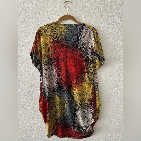 Colorful Abstract Patterned Dress - Picture 2 of 2